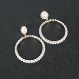 Classy Pearl Antique Elegant Stylish Earrings for Party – View 4 – Earrings | Hanaya Pakistan
