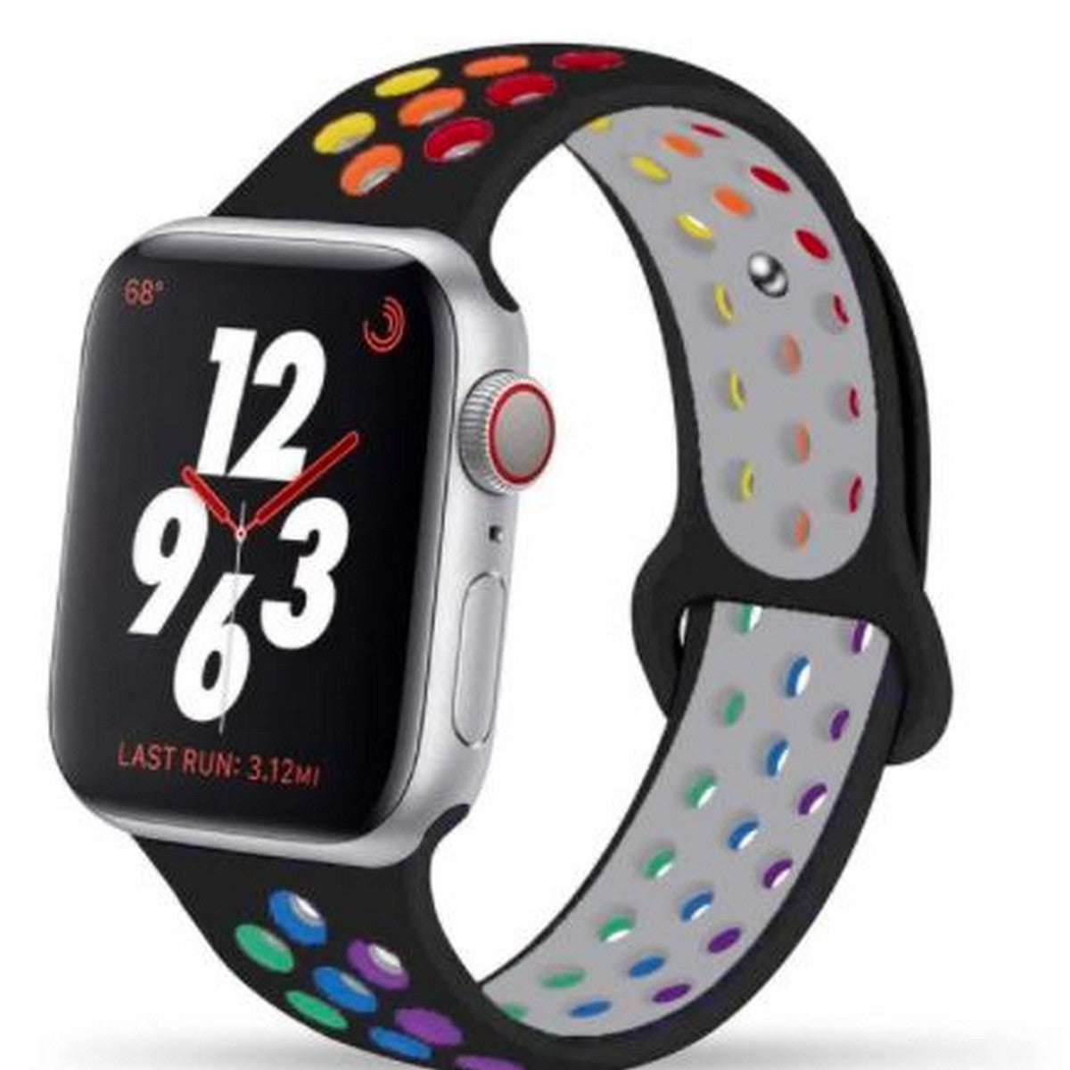 STRAP Rainbow Strap Elegant Soft Silicone Compatible For APPLE 38/40mm Series 1/2/3/4/5/6 - STRAP only – Accessories Onlin...
