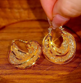 Elegant Royal Classy Hoop Earrings for Women