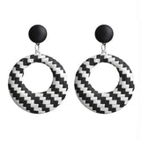 Unique Classy Round 5.9 Cm Royal Trendy Fashionable Earrings – Image 3 of 3