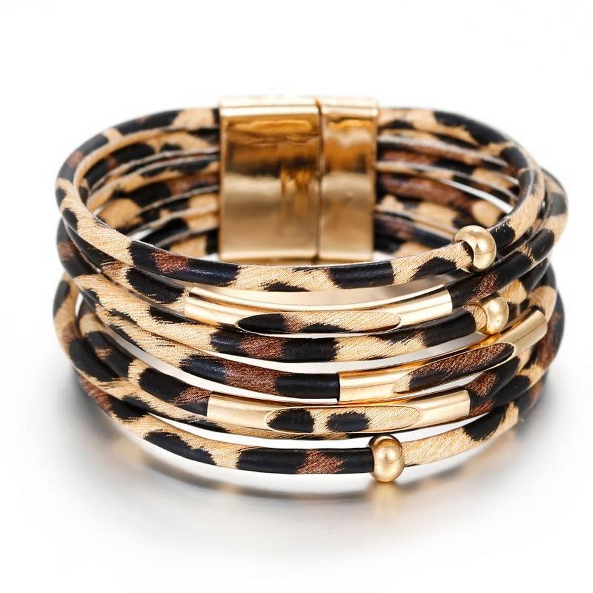 Trendy Classy Leopard Styled Magnetic 6 – bracelet Online in Pakistan | Hanaya