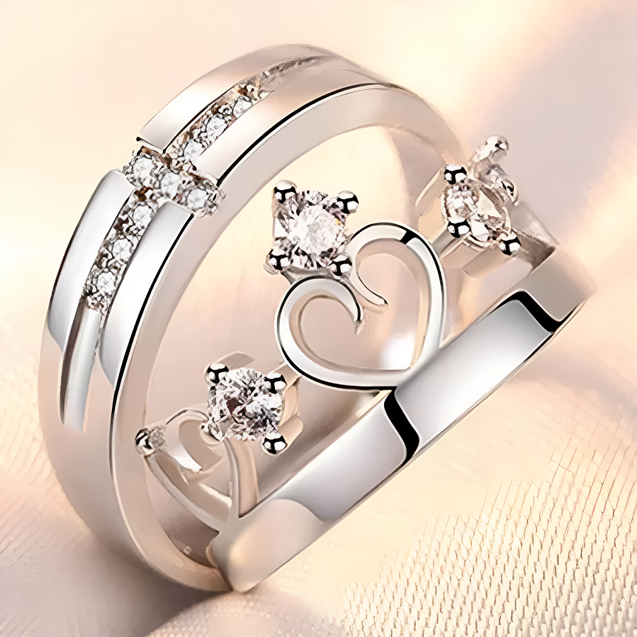 2 Pieces Premium Quality Couple Rings Adjustable for Women & Men – Image 2 of 2