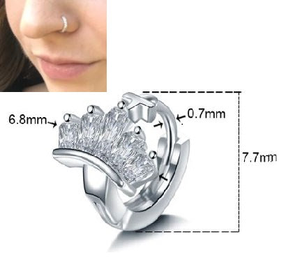 Piercing 1 PIECE 0.8mm Nose Ring Body Jewelry – Image 2 of 9