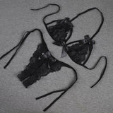 One Size (Fits:40-65 KGS) Bra Set Lingerie Set Women Trendy Underwear Bikini Three-point Set (weight:40-65 KGS) – Image 3 of 3