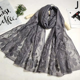 70 180cm Hollow Out Lace Shawl Fashion Hair Head Wrap Scarf Women Elegant Breathable Outdoor Lady Wedding