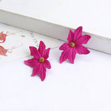 Classy Flower Shape 4.2cm Trendy Fashionable Earring – Image 5 of 6