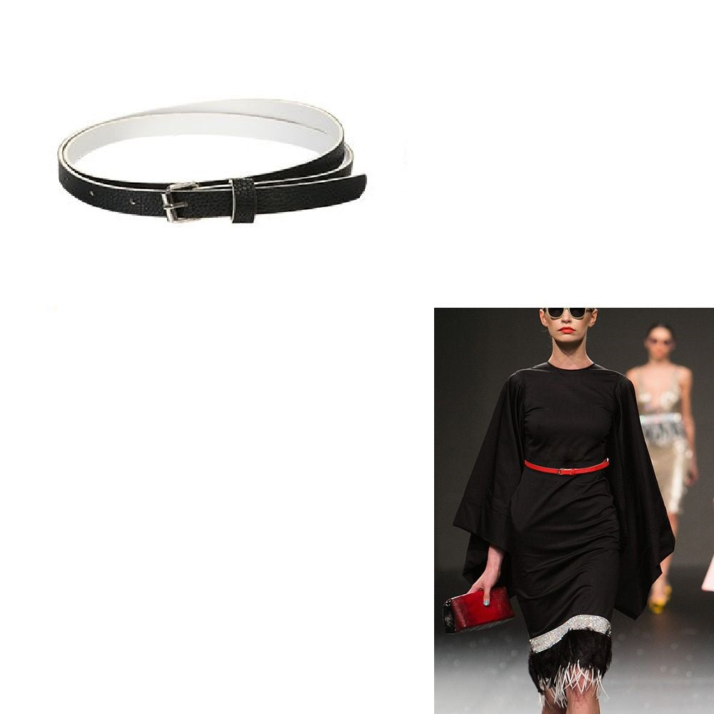 Classy Waist Belt for Women Belt for Girls Kamar Band Stylish Slim Belt Fashionable Elegant Belt for Dresses Tops and Jeans Size Up to 38 in – Image 2 of 6