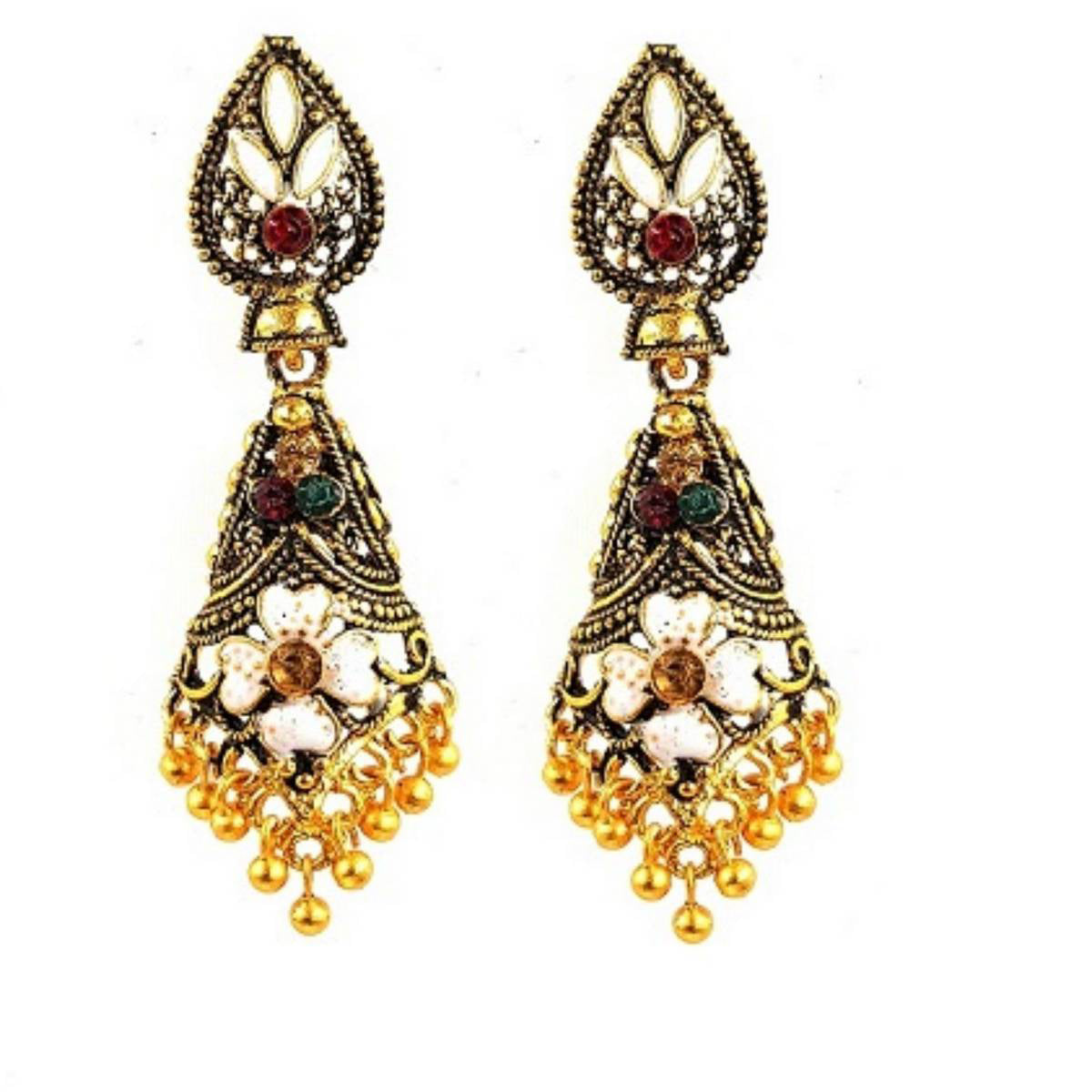 Antique Classy Tassel Drop Earring – Earrings Online in Pakistan | Hanaya