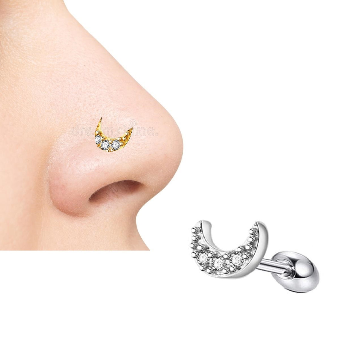 Helix Nose Ring 1pc Piercing Jewelry – Image 2 of 2