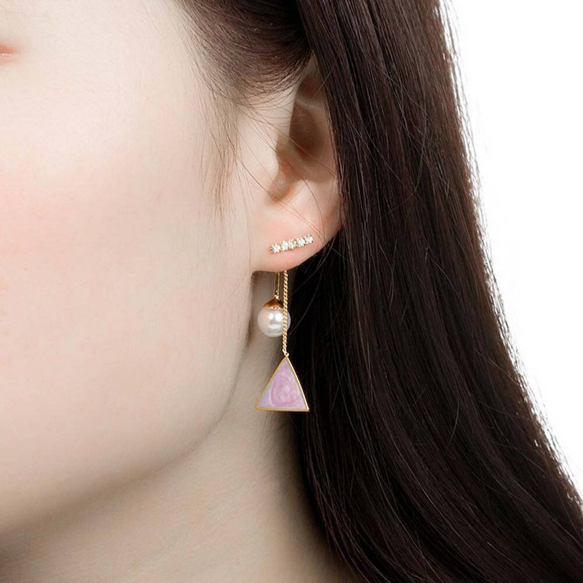 Classy Long Dangle Crystal Tassel Trendy Party Fashionable Earring – Earrings Online in Pakistan | Hanaya
