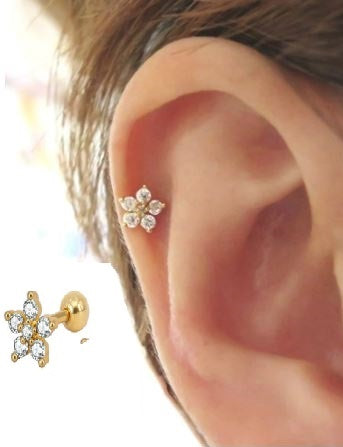 1 PIECE Piercing 16G (1.2mm) Elegant Body Jewelry Elegant – Detail View – Earrings for Women Pakistan | Hanaya