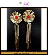 High Quality Classy Long Flower Trendy Earring – Accessories Online in Pakistan | Hanaya