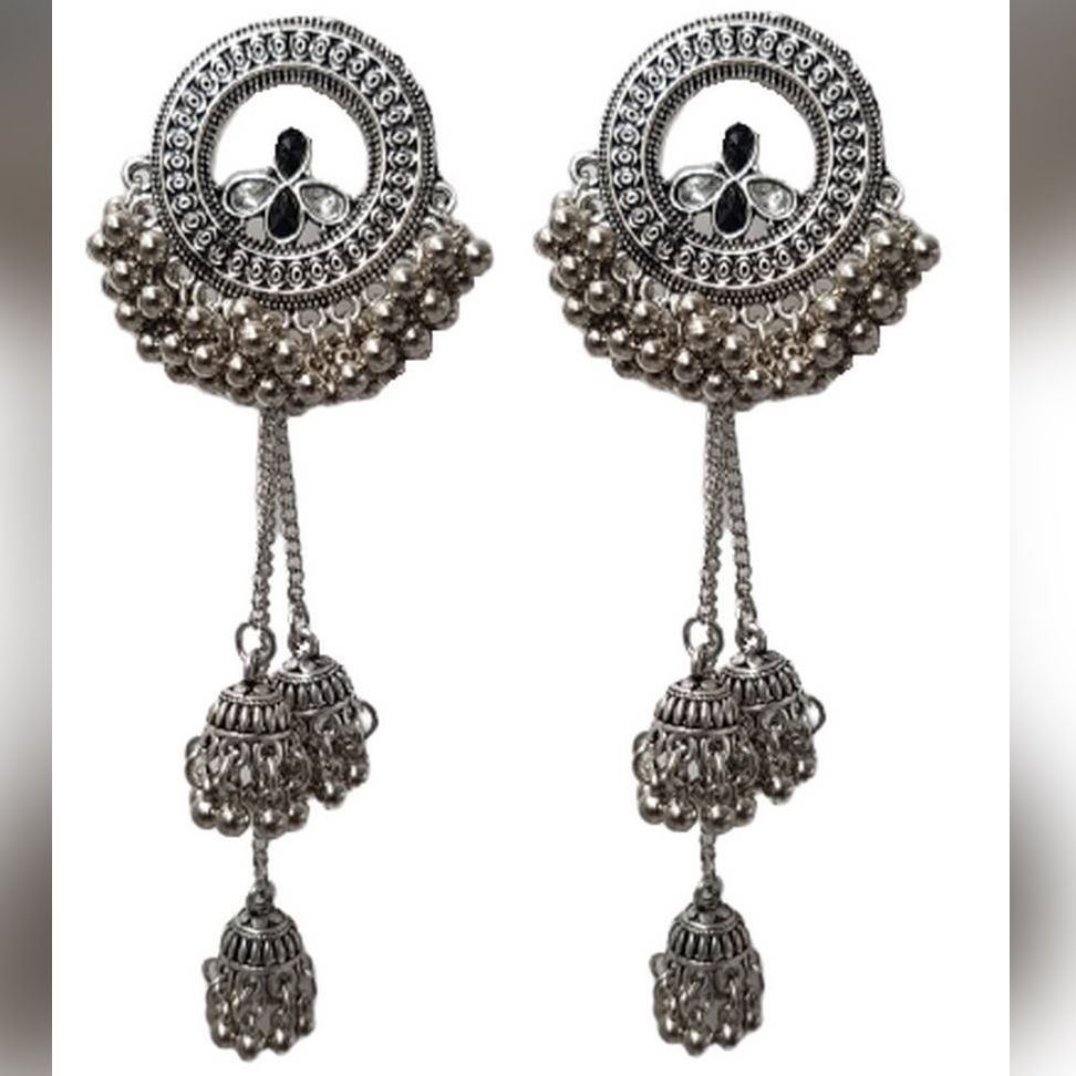 High Quality Tassel Jhumki Classy Stylish Earring – Detail View – Earrings for Women Pakistan | Hanaya