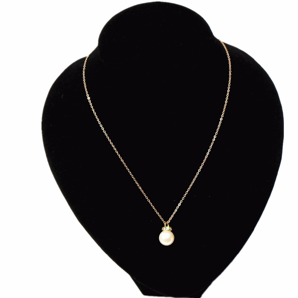 Trendy Big Pearl Classy Elegant Necklace – Image 2 of 2