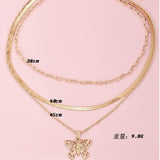 Trendy Classy Multi Layered Necklace For Girls – Pendant Haar Gala Ka Zever Fashion Necklace Pakistan | Hanaya Store
