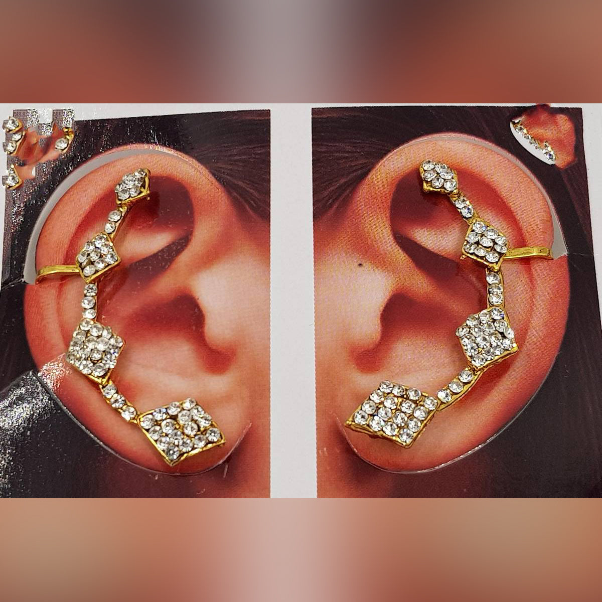 Trendy Crystal Ear Link Hook Earring – Earrings Online in Pakistan | Hanaya