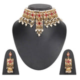 Original Kundan Handmade Bridal Party Wedding Engagement Jewelry Set For Women – Image 2 of 2