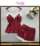 Premium Quality Nightdress Pajama Pajamas Set Stretch Mini Dress Sleepwear Lingerie Nightgown – Buy lingerie & loungewear online in Pakistan