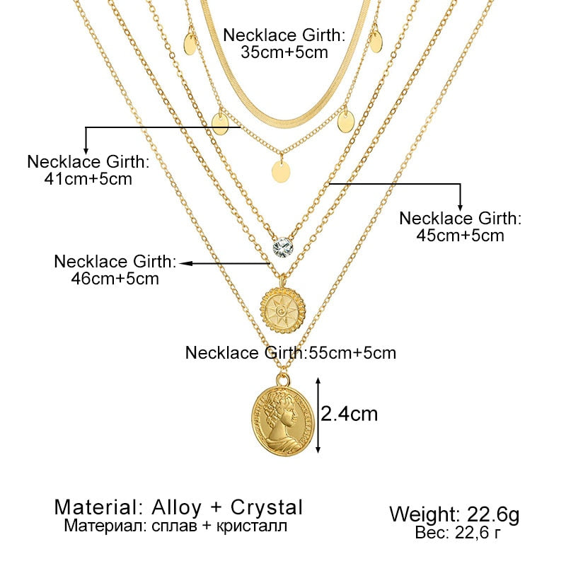 Trendy Classy Multi Layered Elegant Royal Necklace For Girls – Image 2 of 3