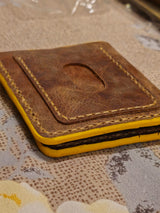Genuine Leather Wallet for Men | Crazy Horse Pull-Up Cowhide Bifold Wallet with Card Slots & Cash Compartment