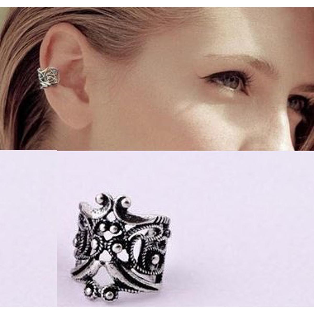 Trendy 1 Piece Ancient Vintage Ear Cuff Earrings Adjustable Elegant Stylish Jewelry – Earrings Online in Pakistan | Hanaya