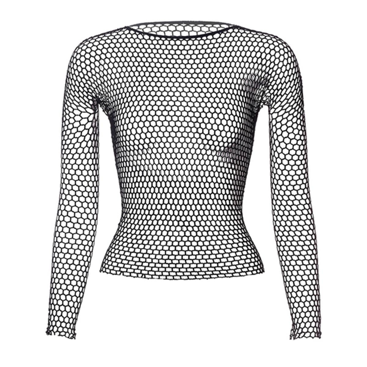Hollow Out Shirt Body Long Sleeve Cosplay Black T Shirt Fishnet Underwear Base Clothes – Buy bra & panty online in Pakistan