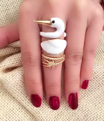 Elegant Royal Charm Trendy Adjustable Ring – Lifestyle – Buy Accessories Pakistan | Hanaya