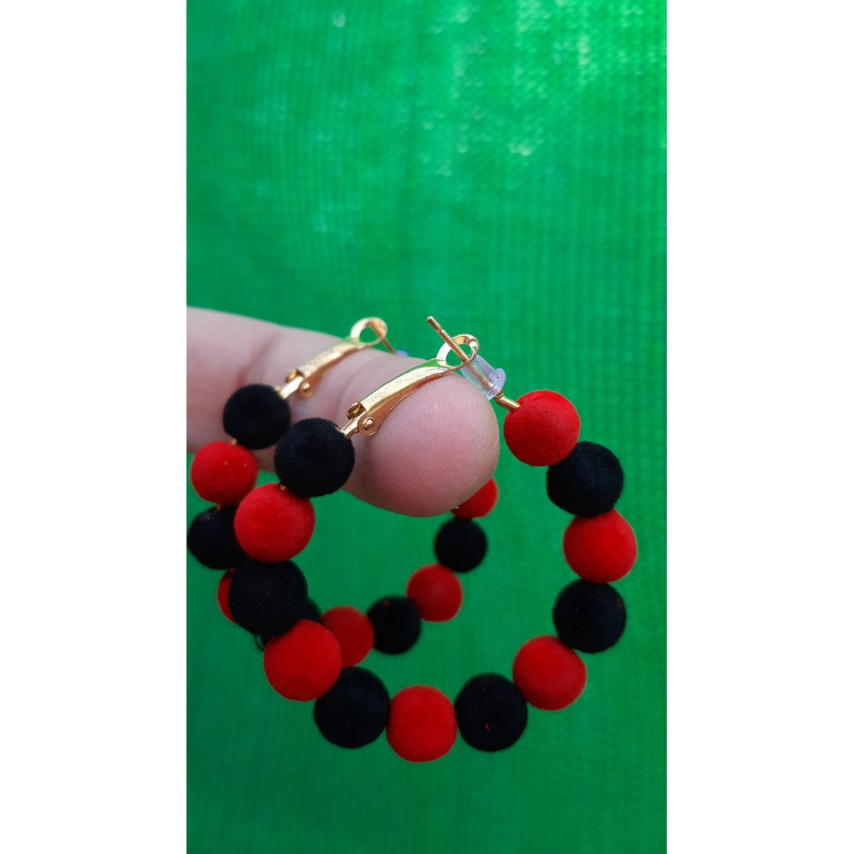 Hoop Classy Multi Balls Earring - Bubble Wrapped – View 8 – Accessories | Hanaya Pakistan