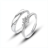 2 pieces Premium Quality Couple Rings Adjustable for Women & Men Forever love Wedding & Fashion Jewelry Gifts Love rings