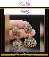 Antique Classy Traditional Vintage Jhumki Earring Tassel Earring – Earrings Online in Pakistan | Hanaya