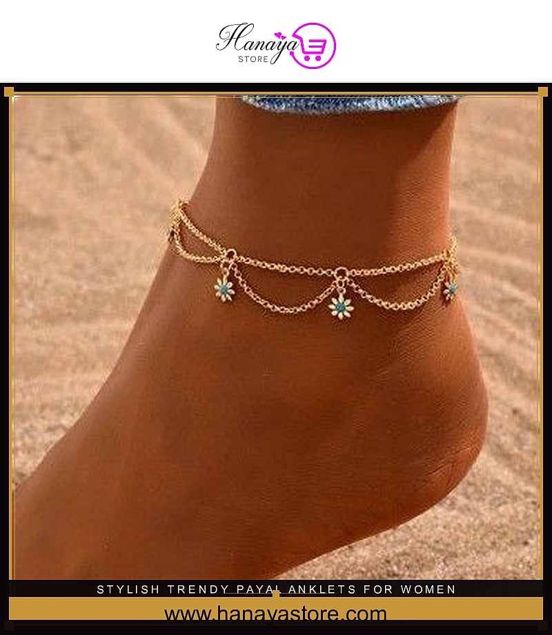 Stylish & Trendy Payal Anklets for Women – Perfect for Every Occasion – Accessories Online in Pakistan | Hanaya