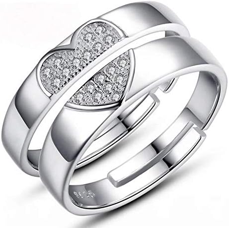 2 pieces Premium Quality Couple Rings Adjustable for Women & Men Forever love Wedding & Fashion Jewelry Gifts Love rings