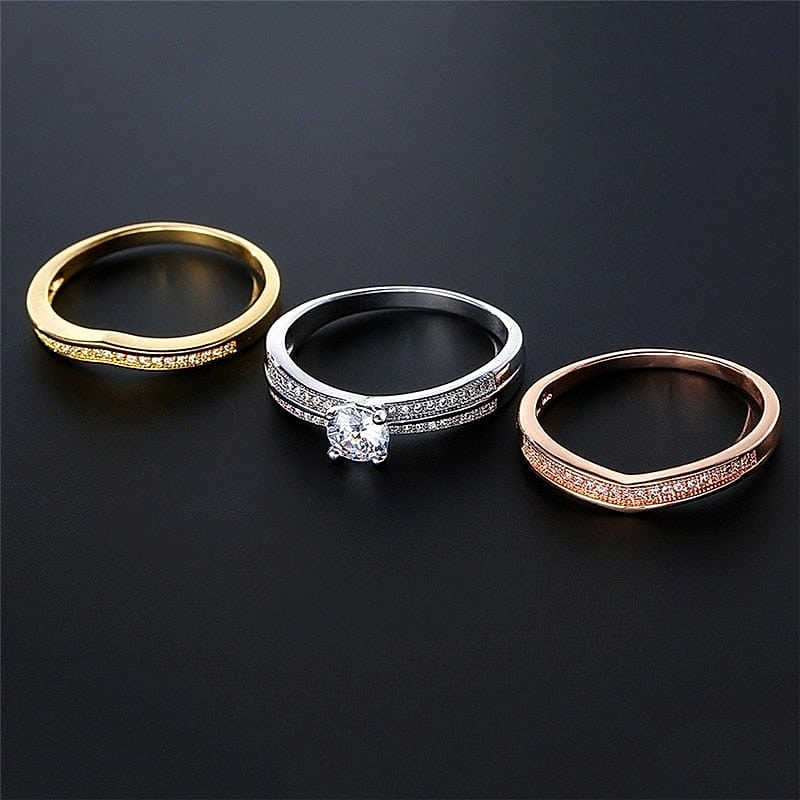 Trendy High Class 3 Pieces Gem CZ Ring For Women – Lifestyle – Buy Accessories Pakistan | Hanaya