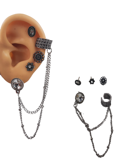 Pair of High Quality Korean Style Ear Cuff Style Elegant Stylish Trendy Classy Earrings – Earrings Online in Pakistan | Ha...