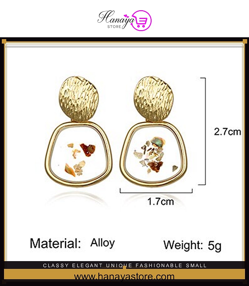 Classy Elegant Unique Fashionable Small Irregular Drop Earring – Accessories Online in Pakistan | Hanaya