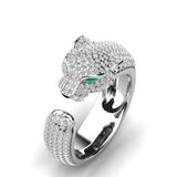 Trendy High Class Adjustable Silver Gem CZ Ring For Women – Accessories Online in Pakistan | Hanaya
