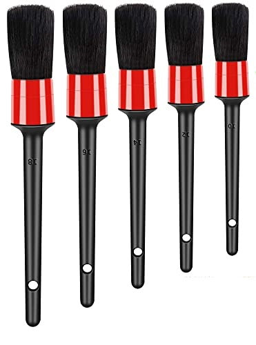 5 Pieces Car Cleaning Brush Universal Auto Detailing Interior Cleaner – Accessories Online in Pakistan | Hanaya