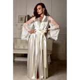 Women Fall Sleepwear Long Sleeve Bride Night Gown Home Robe Coats with Women Belts Women Belts for Frock Women Belts for Pants Women Belts for Frock Fancy FASHION Dress Up Fashion Design FASHION – Image 2 of 2