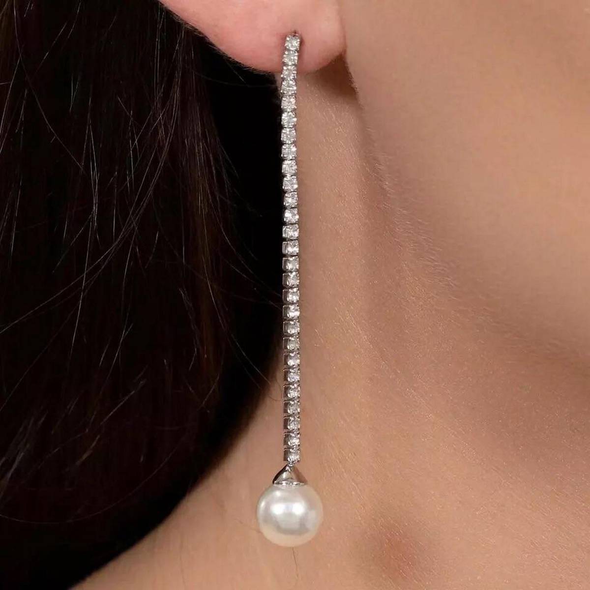 Elegant Royal Crystal Tassel Trendy Drop Classy Earring – Earrings Online in Pakistan | Hanaya