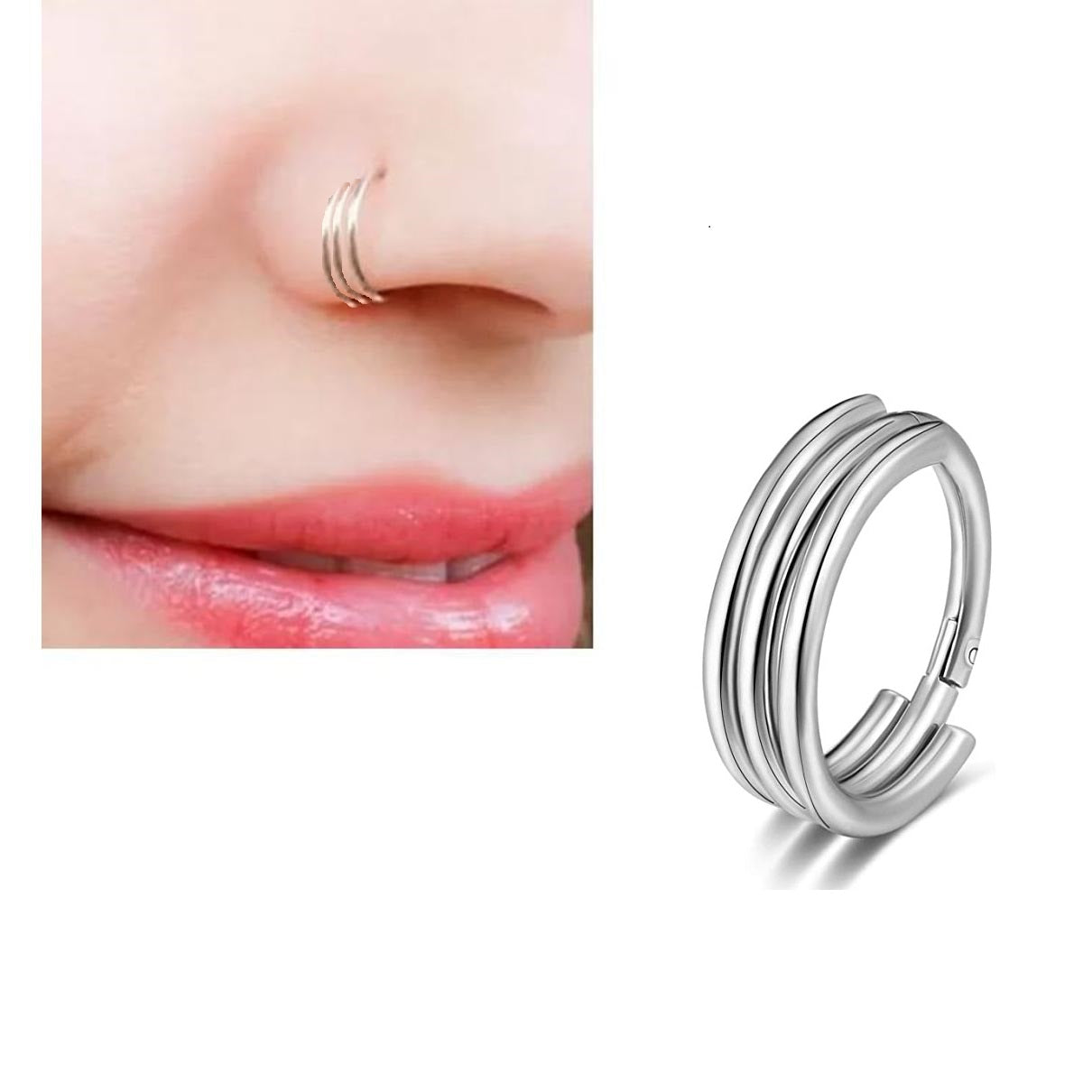 Helix Nose Ring – 1pc Lightweight Piercing Body Jewelry – Nose Jewelry Online in Pakistan | Hanaya