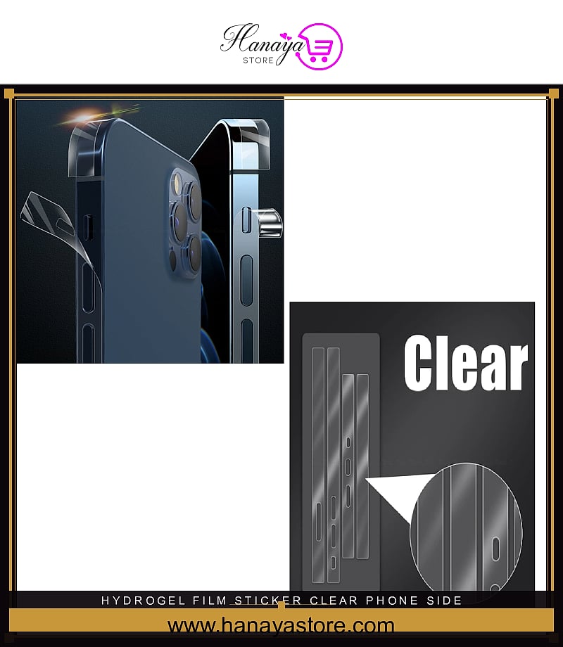 Hydrogel Film Sticker Clear Phone Side Film For iPhone 15 Pro Max Frame Protective Border Hydrogel Film – Accessories Onli...