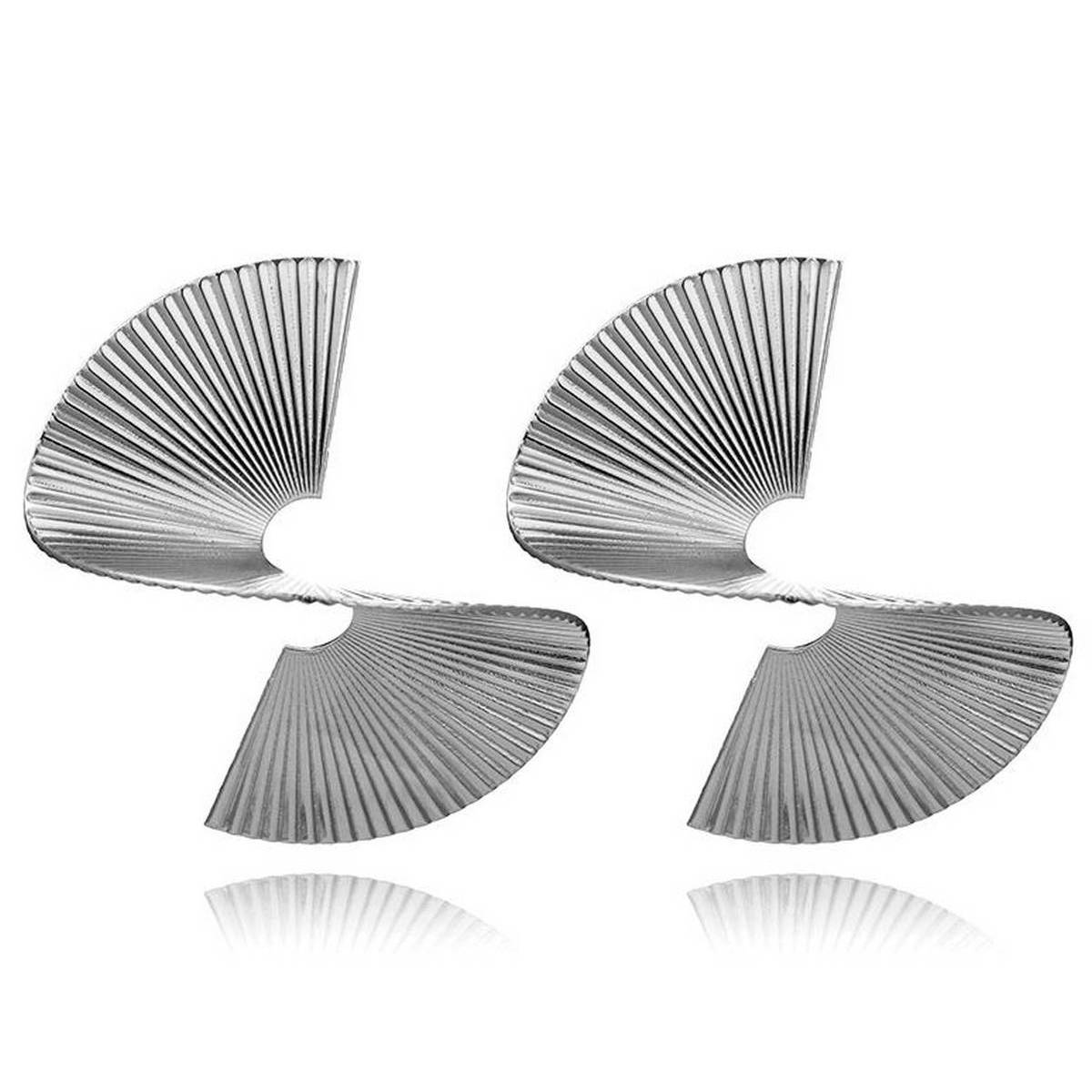 Trendy 2 cm Irregular Geometric Spiral Earring for Girls – Accessories Online in Pakistan | Hanaya