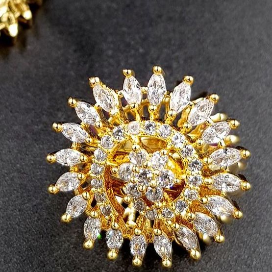 Royal High Class Wedding Original Stone Fashion Jewelry Adjustable Ring – Accessories Online in Pakistan | Hanaya