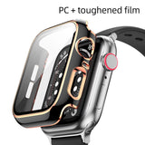 360 Protection With Glass Front Premium Quality Bumper Case Protector Compatible for APPLE iwatch 44mm Series 4/5/6 – Clos...
