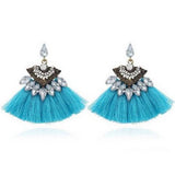 Trendy Tassel Classy Crystal Earring – Image 2 of 3