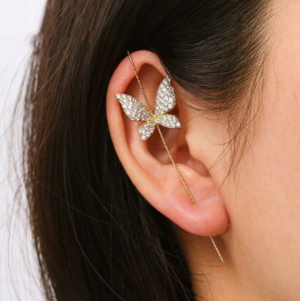 Hot Selling PAIR of Premium Quality Ear Wrap CUFF Hook Classy Royal Party Trendy Earring – View 5 – Accessories | Hanaya P...