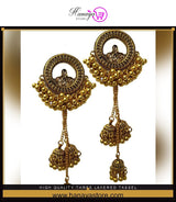 High Quality Three Layered Tassel Jhumki Classy Exquisite Elegant Stylish Earring – Accessories Online in Pakistan | Hanaya