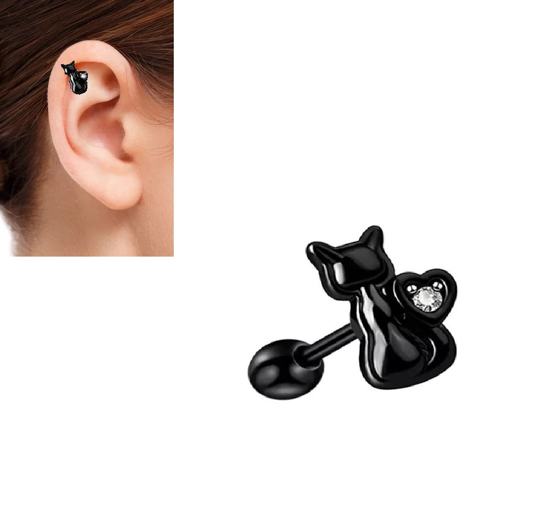 Piercing 1 Piece Cartilage Helix Stud Ear LOBE Piercing SNUG Plug ORBITAL Steel HELIX DAITH TRAGUS ROOK Earring Lightweigh...