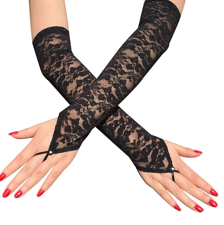 Long Fashionable Fingerless Gloves for Women Formal Hijab Friendly Accessories – Buy gloves online in Pakistan