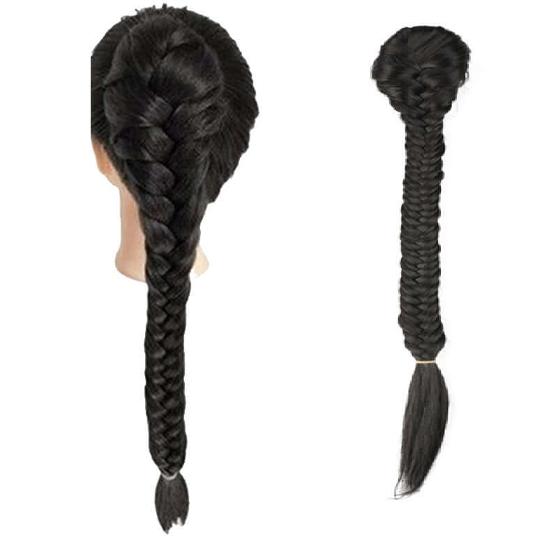 High Elastic Synthetic Bubble Twist Fishtail Braid Ponytail Wig for Women - Easy to Install & Versatile Styling